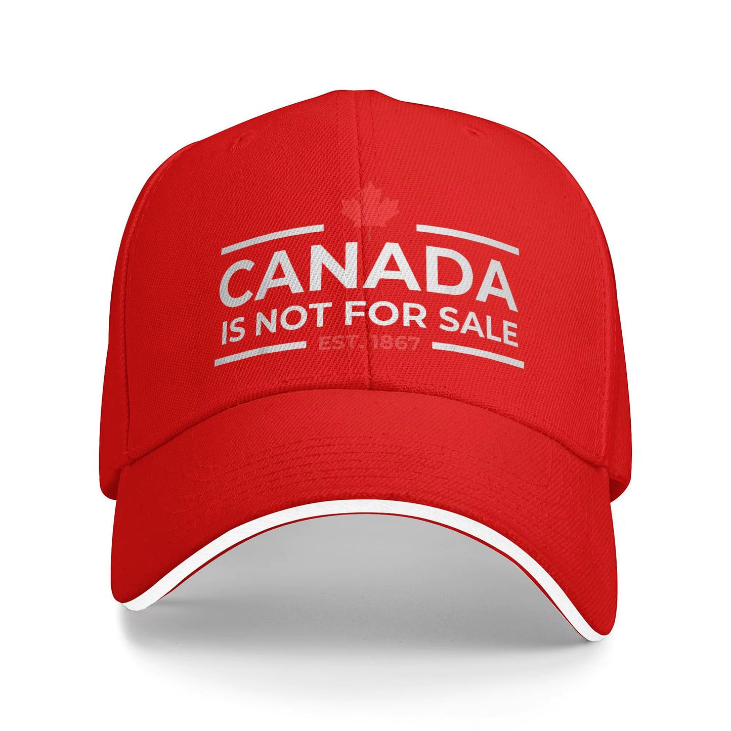 Canada Is Not for Sale 1867 Funny Sun Baseball Cap Summer Fitted Retro Hip Hop Hats for Unisex Men Outdoor Sports Snapback Cap