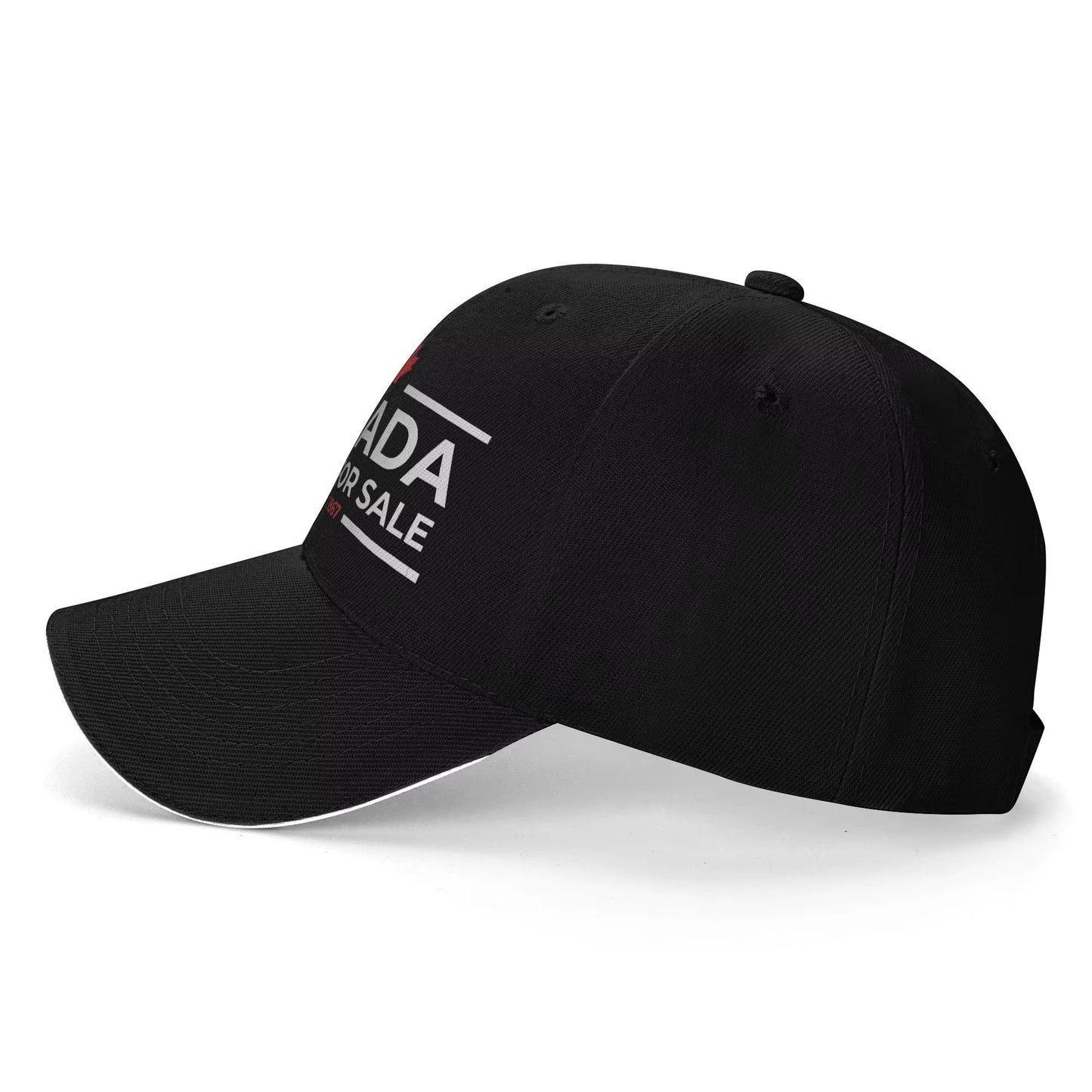 Canada Is Not for Sale 1867 Funny Sun Baseball Cap Summer Fitted Retro Hip Hop Hats for Unisex Men Outdoor Sports Snapback Cap