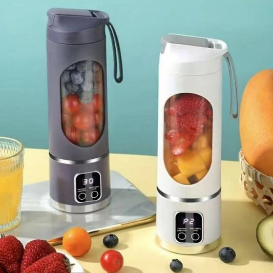 2025 New Household Charging MINI Crushed Ice Electric Juicer Powerful Motor 450ML Large Capacity Digital Display Juice Cup
